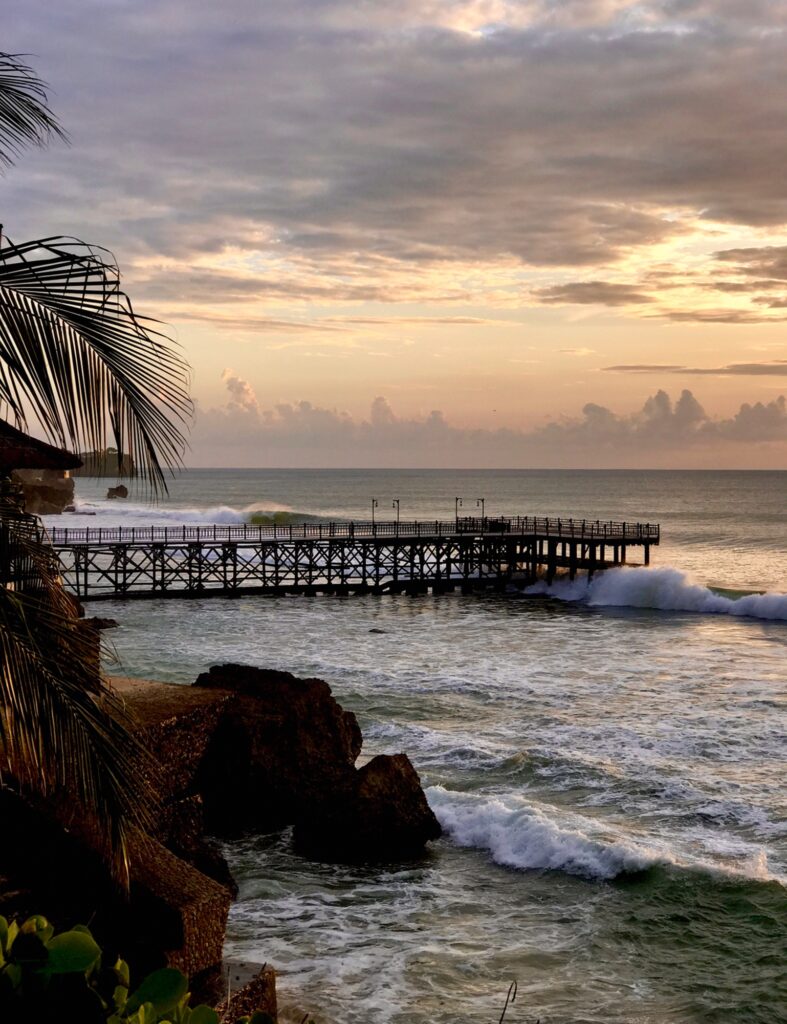 An Empty Pier During Sunset